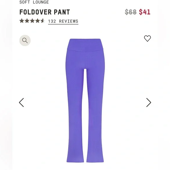 Only tried on soft lounge set with fold down pants. Top is no longer sold RARE - Picture 5 of 13